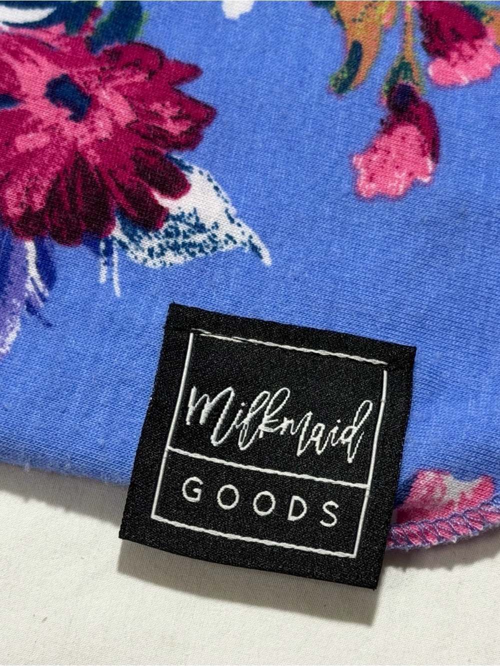 Milkmaid Goods Floral Blue swaddle